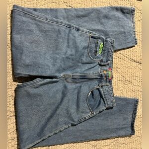 Mid wash empire jeans